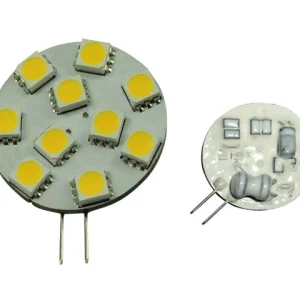 Talamex, LED-pære 10 10-30V G4-side, 30 mm, varmhvit, 2800K, dimbar, 160 lumen, 1,7 watt (1 stk.)