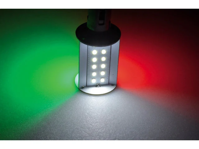 Talamex, LED-pære 36 Tricolor LED-lampe 10-30V BAY15d, 1 stk.