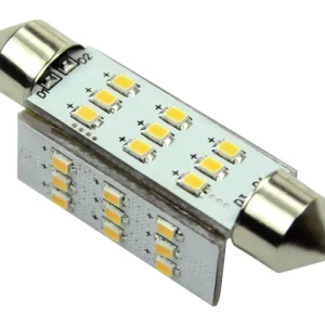 Talamex, LED-pære27 Festoon LED-lampe 10-30V 42mm 2700K Dimbar