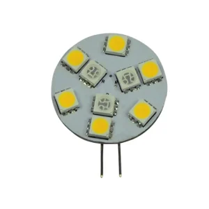 Talamex, LED-pære9 10-30V G4-side, Dimbar LED-lampe, Varmhvit 3000K, 30 mm (1 stk)