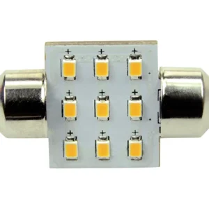 Talamex, LED-pære9 festonglampe 10-30V 31mm 2700K 80 lumen Dimbar CE-merket