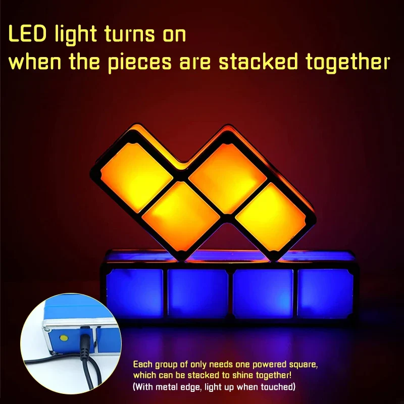 Tetris Night Light - Lys opp kreativiteten - Tetris-lampe