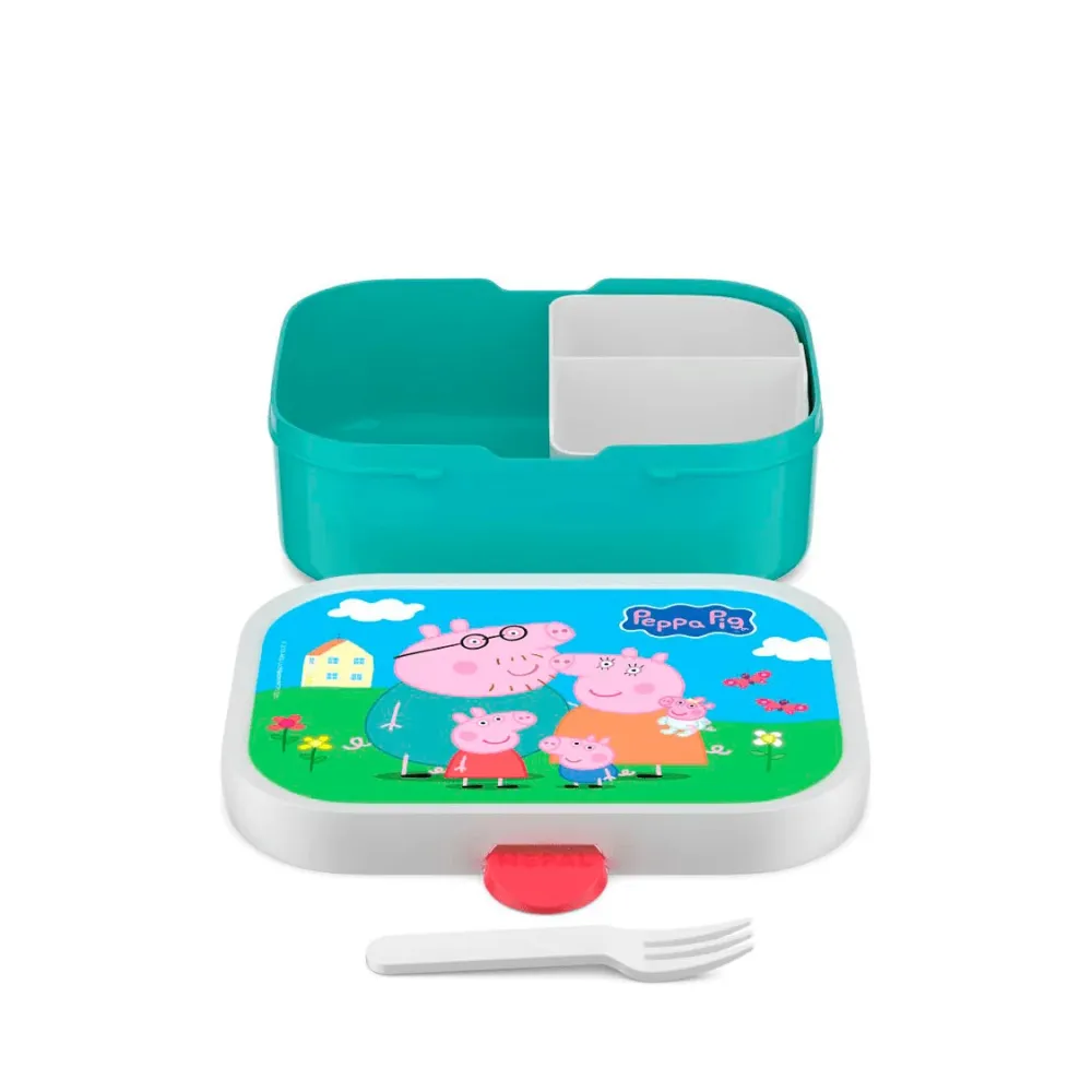 Peppa Gris matboks 17,5 x 13 x 6 cm med rominndeling