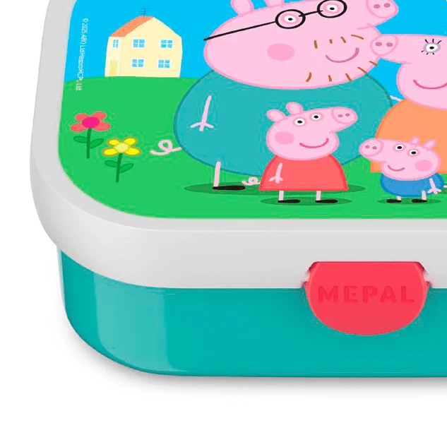 Peppa Gris matboks 17,5 x 13 x 6 cm med rominndeling