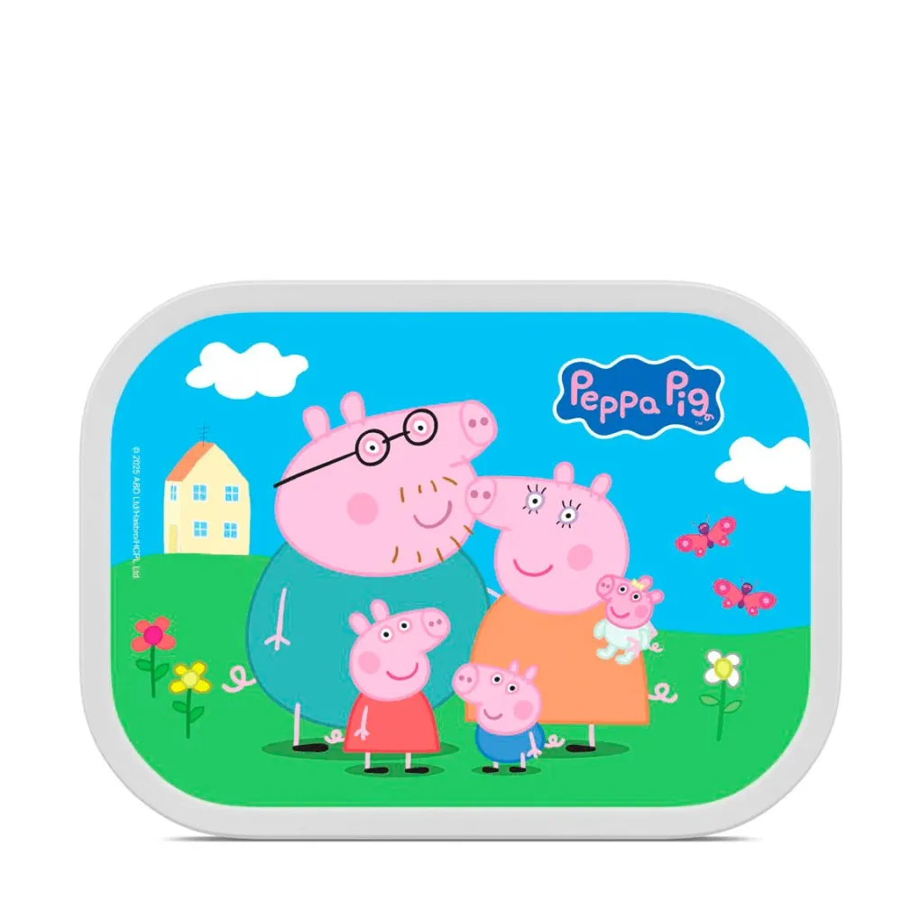 Peppa Gris matboks 17,5 x 13 x 6 cm med rominndeling