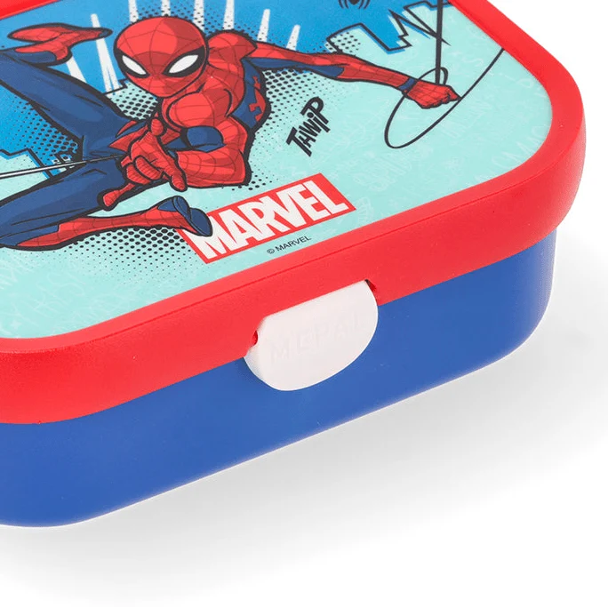 Spiderman matboks 17,5 x 13 x 6 cm med rominndeling