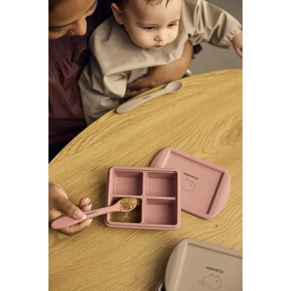 FILIBABBA Rose Mix Baby Food Freezer Tray 4x65 Ml 2-Pakning