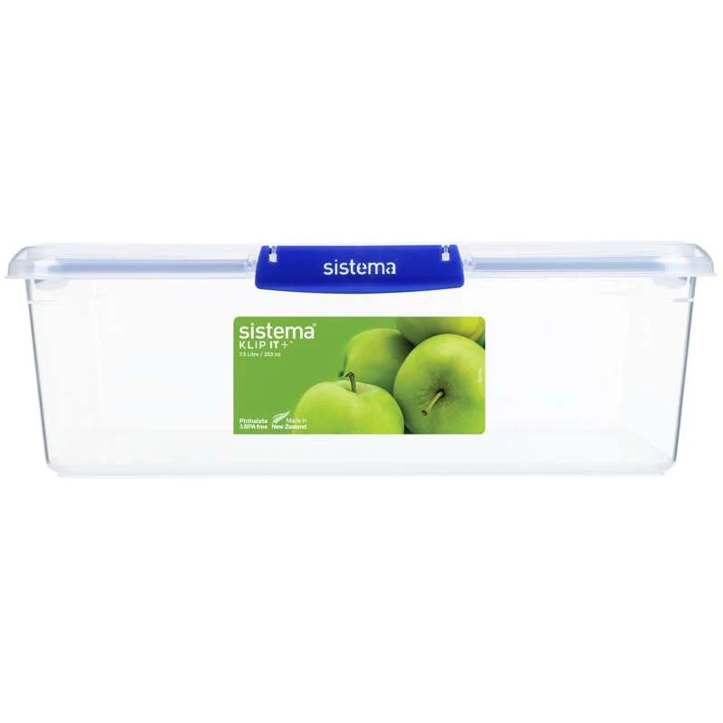 Sistema Matoppbevaring - Klipp Det Pluss - Rektangel - 7.5L - Blå