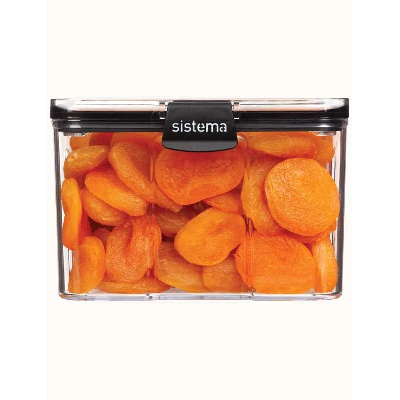 Sistema Matoppbevaring - Tritan Ultra - Firkantet - Stor - 1.4L - Svart
