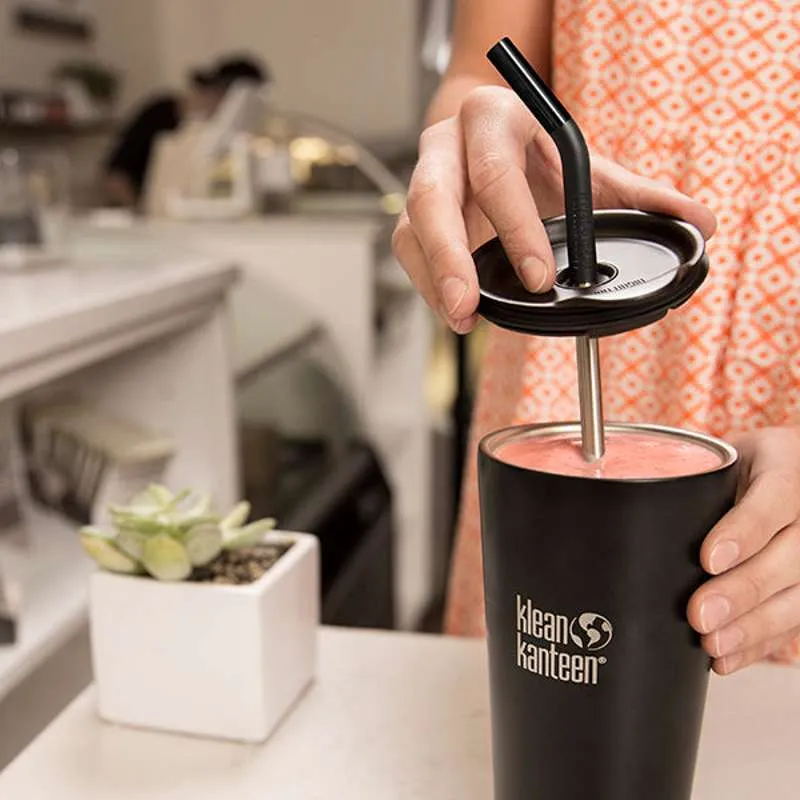 Klean Kanteen Sugerrør i Rustfritt Stål m. Silikontipp - 4-Pak - 8mm - Multi Farge