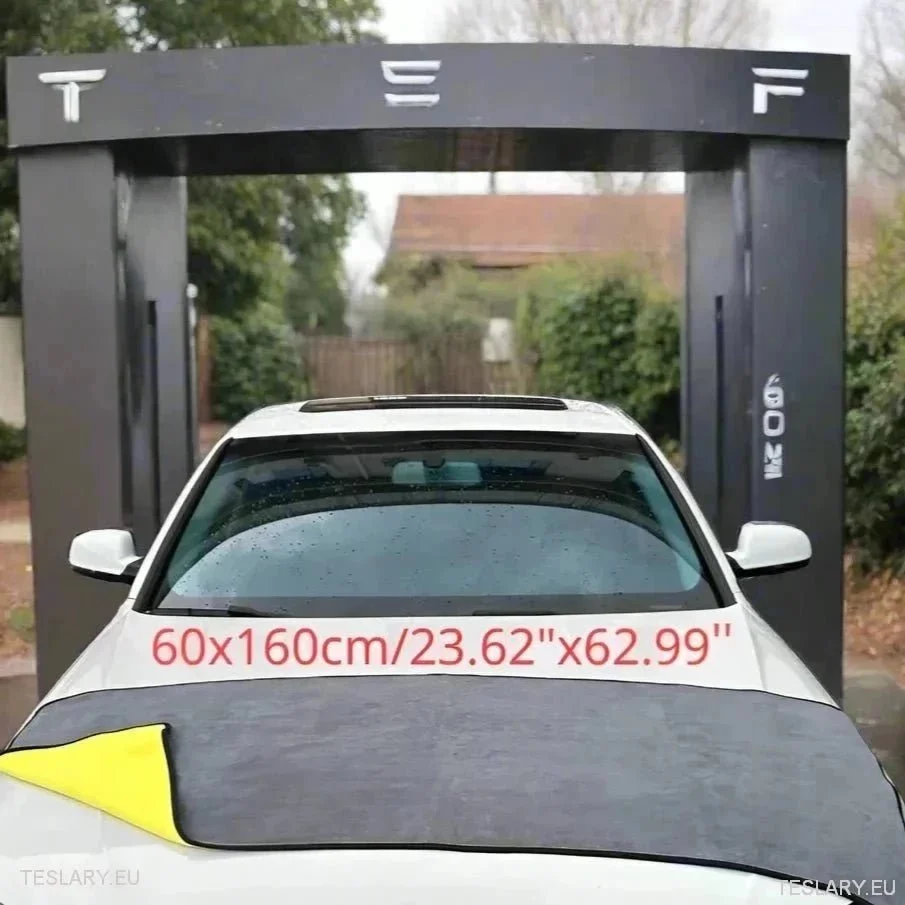 Ekstra stort mikrofiber tørkehåndkle Tesla 3, y, s og x