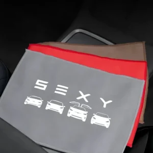Mikrofiberkluthåndkle Tesla med S 3 x y -logo