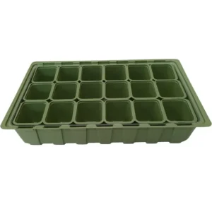 VEFI Hobbyhus 36x22 cm med potter – Minidrivhus dyrking