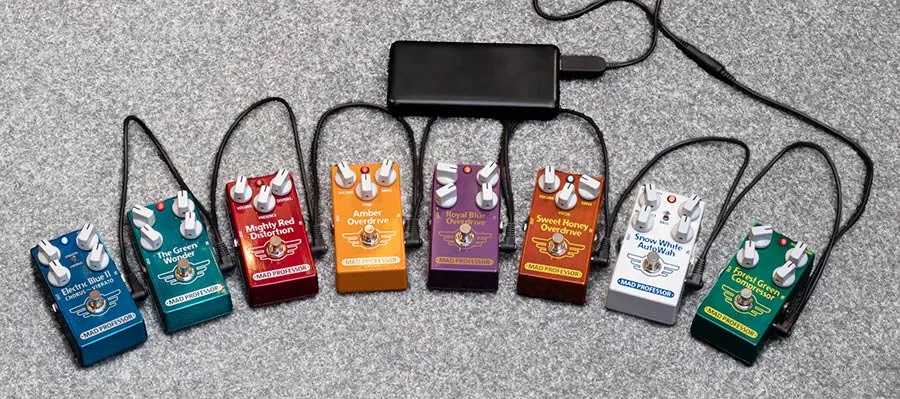 Boston BPC-9V1A strømomformer fra USB 5V til 9V- bruk en powerbank å drive pedalbrettet ditt