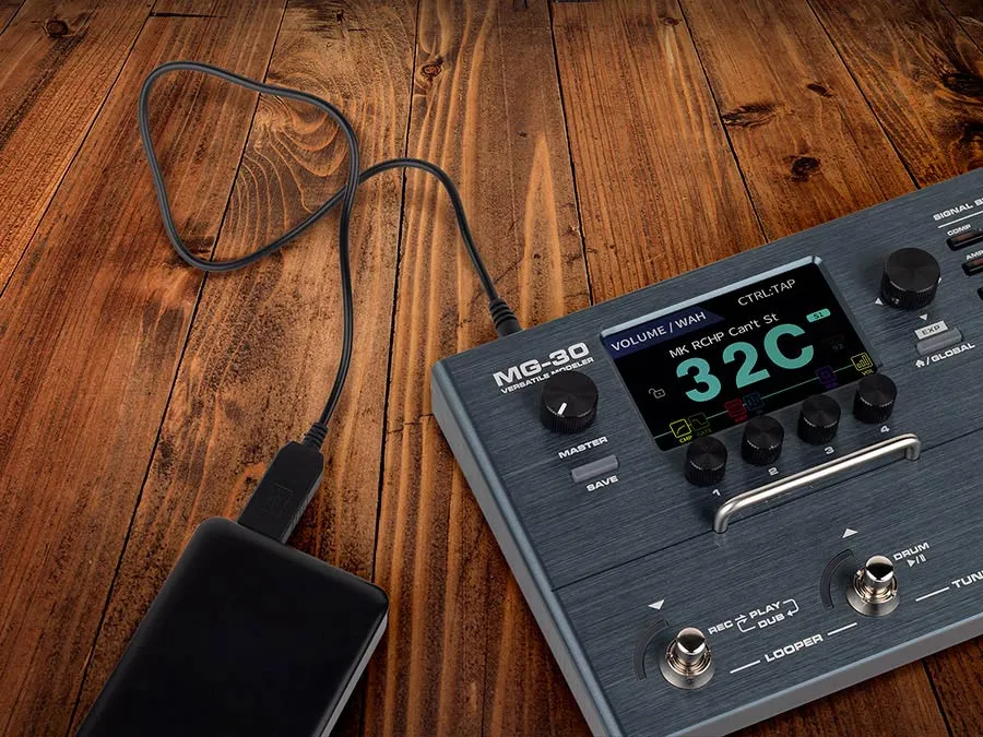 Boston BPC-9V1A strømomformer fra USB 5V til 9V- bruk en powerbank å drive pedalbrettet ditt