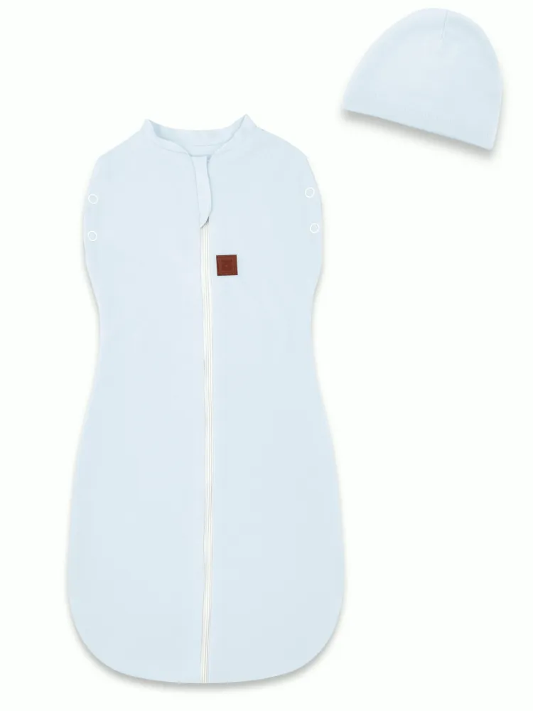 MimiNu Babysvøp m. lue, Baby Blue