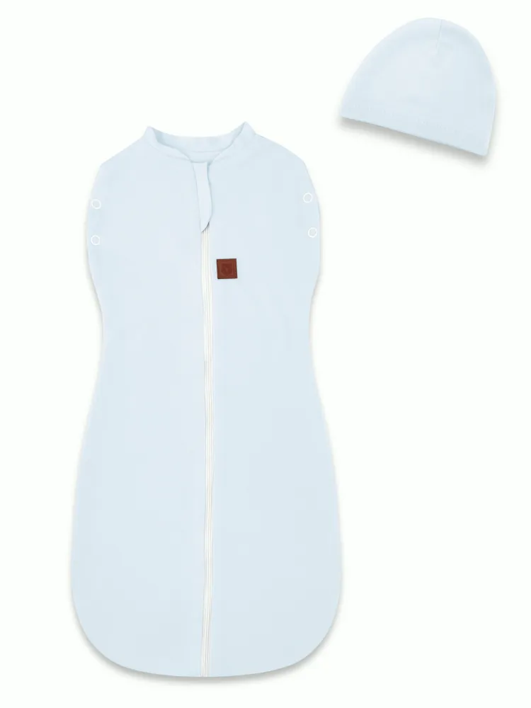 MimiNu Babysvøp m. lue, Baby Blue