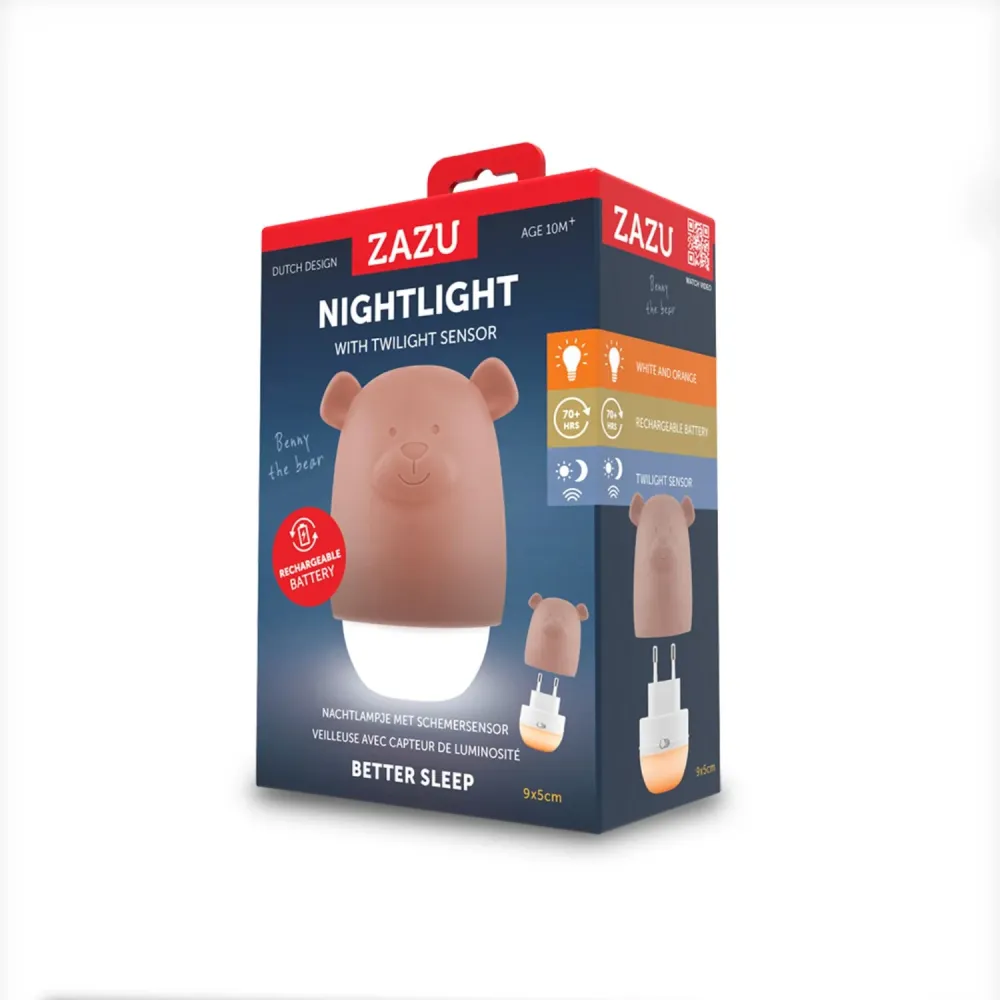 Zazu Brown Benny Bjørn Portable Nightlight