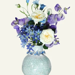 Kunstig Blomsterbukett Midnight Blue 55 cm