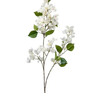 Kunstig Bougainvillea Gren Hvit 117cm
