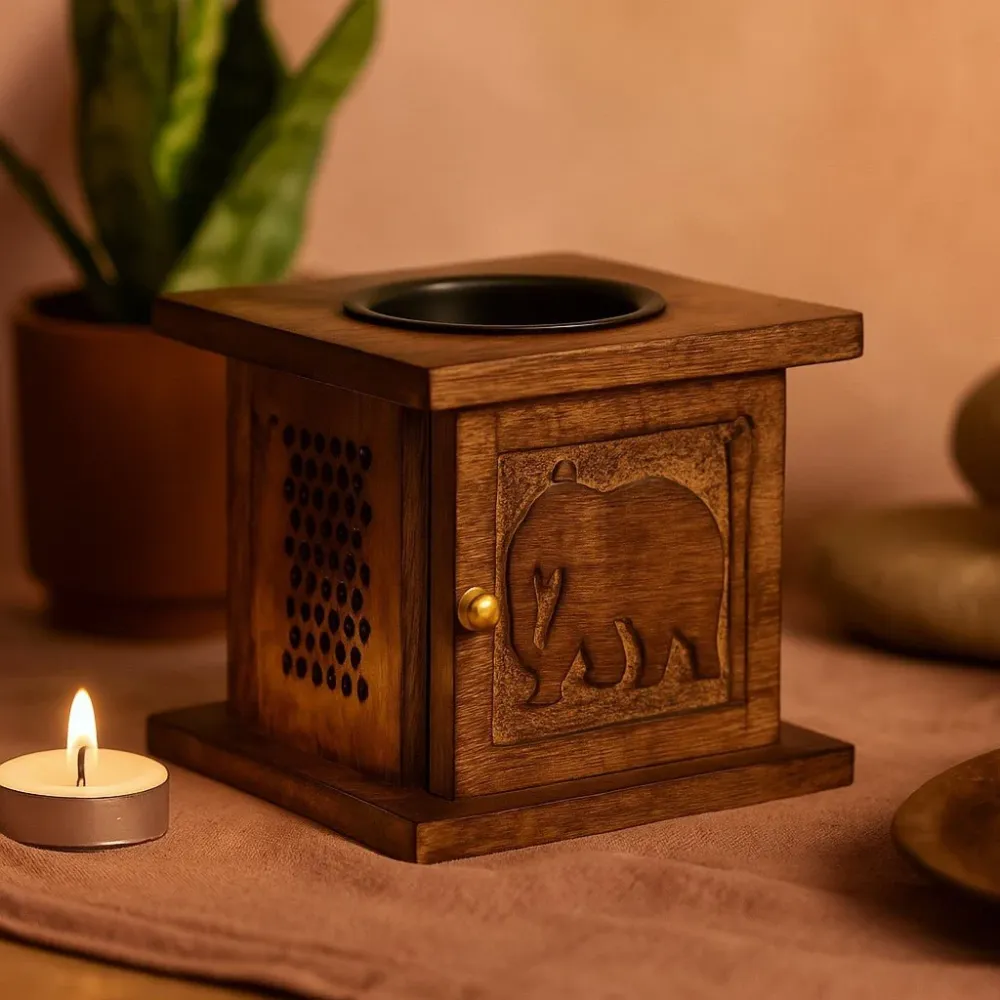 Røkelsesbrenner og oljediffuser, mango-tre elefant