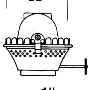 DHR, Brenner 1'' messing, Ø: 52,0 mm - BR01