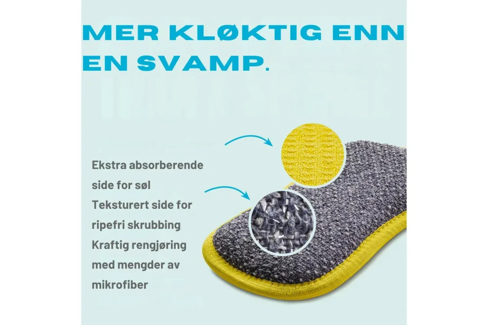 E-cloth Oppvasksvamp | Effektiv Rengjøring Et Skinnende Rent Kjøkken