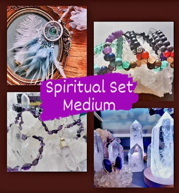 Nytt 2023 5 deler Spiritual Crystal Set, Medium