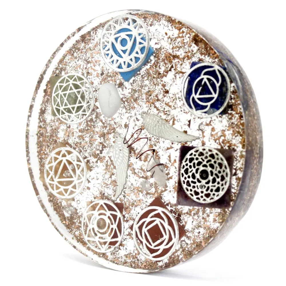 Orgonittkuppel papirvekt – Engelchakra
