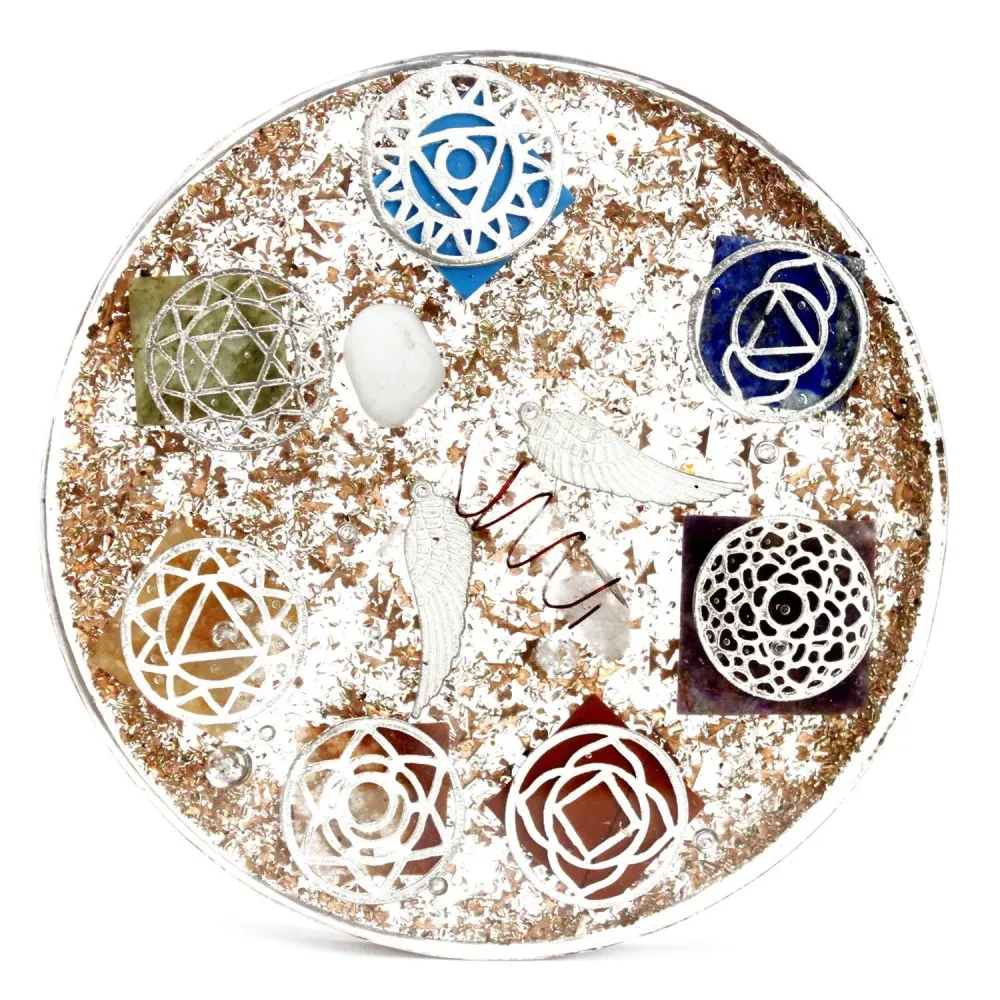 Orgonittkuppel papirvekt – Engelchakra