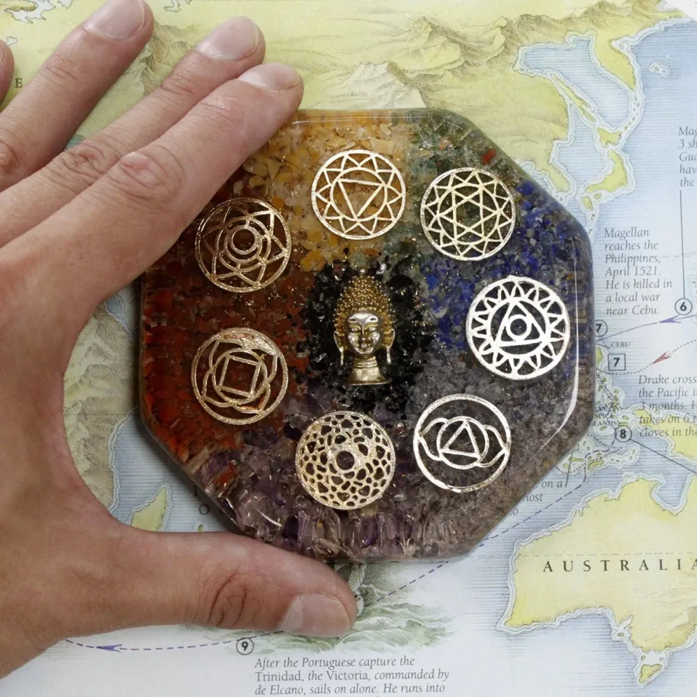Orgonittkuppel papirvekt – Engelchakra
