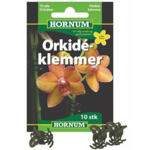 Orkidéklemmer – 10 stk. Grønne Klemmer til Blomstene