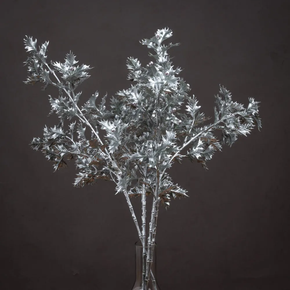 KUNSTIG PLANTE METALLIC HOLLY