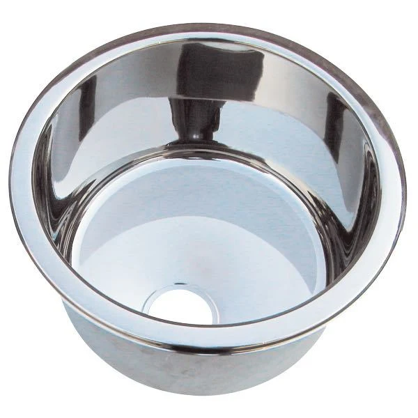 Barka, Pantry-vask i rustfritt stål, 180 mm dybde, Ø 293 mm flens, hullstørrelse 260 mm