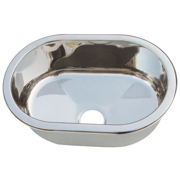 Barka, Toalett/pantry vask, 40x26,5 cm, Rustfritt stål, 150 mm dybde
