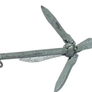 Paraplyanker med sjakkel 12kg, Sammenleggbar, Galvanisert stål, Lengde: 640 mm