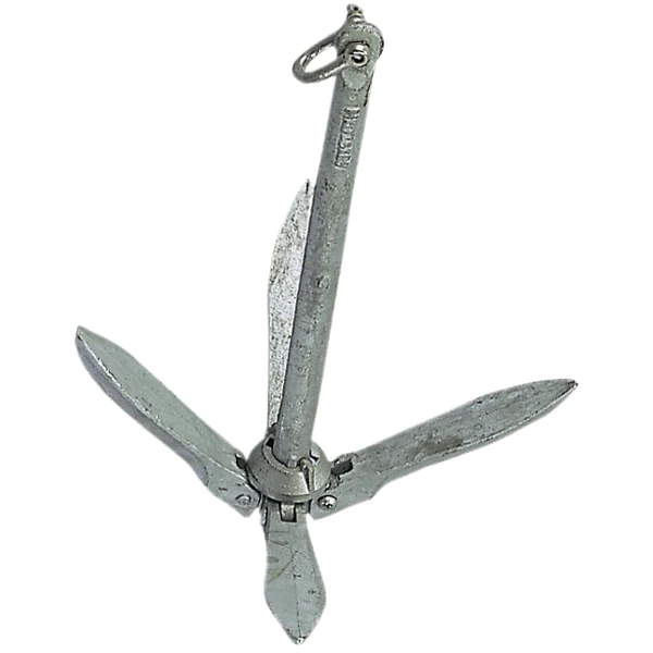Paraplyanker med sjakkel 12kg, Sammenleggbar, Galvanisert stål, Lengde: 640 mm