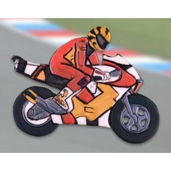 Patchwork utstikker Motorsykkel