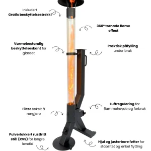 Flamesa® Flare – Mobil pelletovn utendørs bruk
