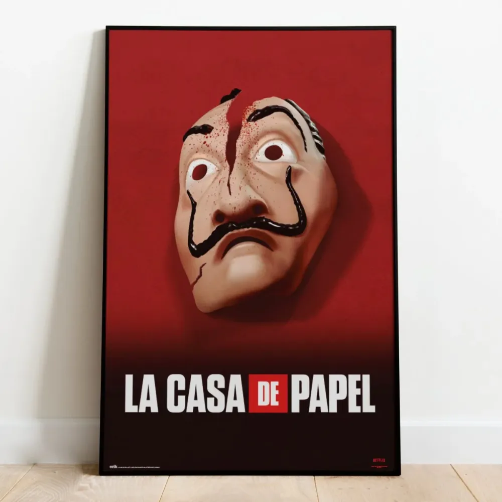 La Casa De Papel Plakat Broken Mask