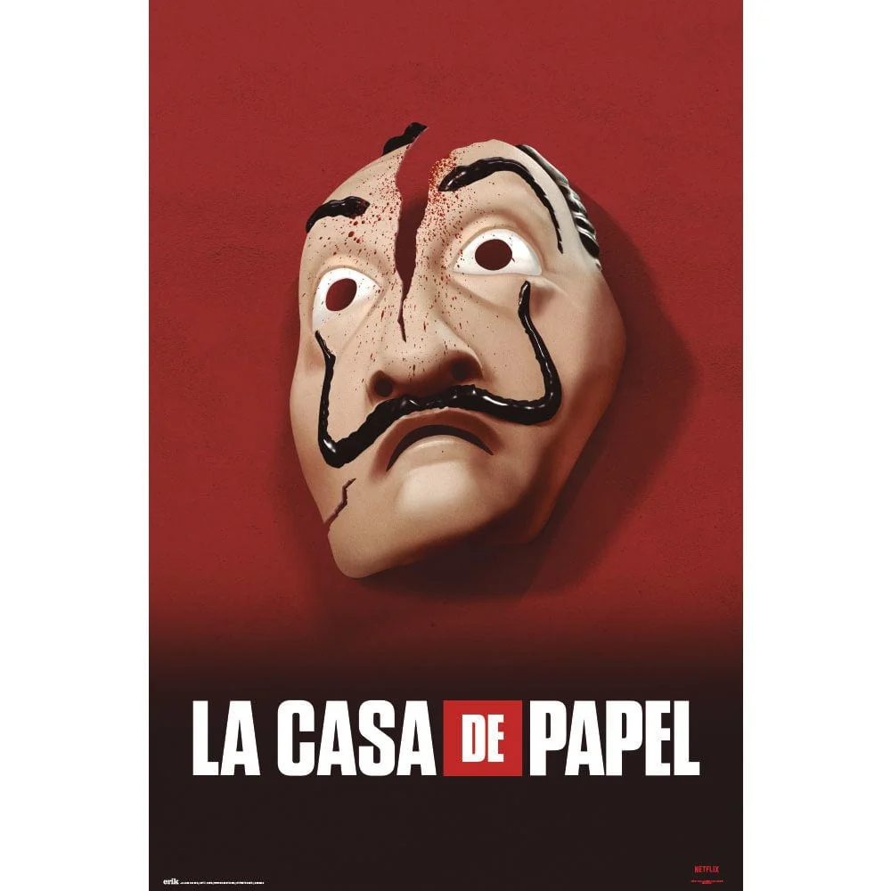 La Casa De Papel Plakat Broken Mask