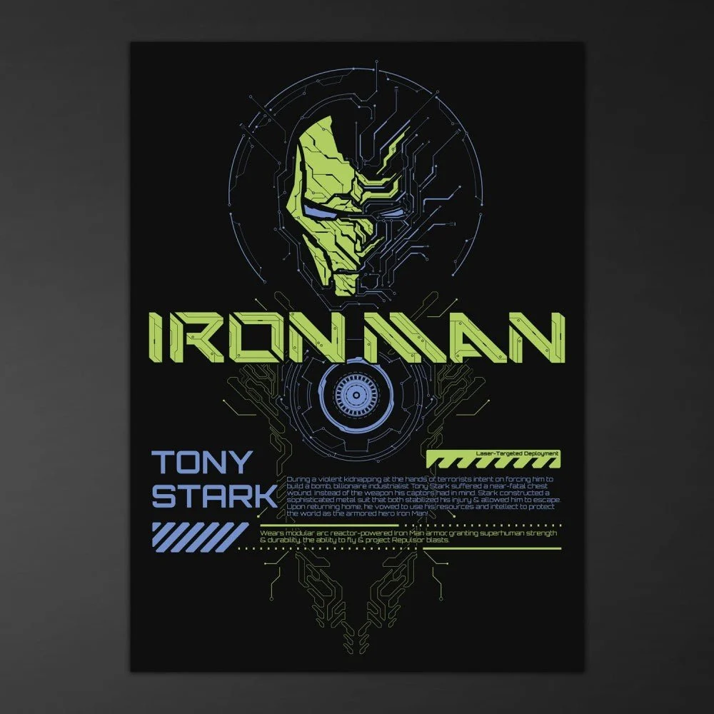 Marvel's Iron Man Selvlysende plakat