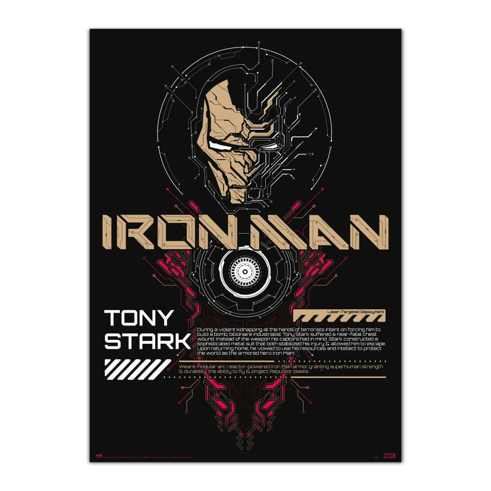Marvel's Iron Man Selvlysende plakat