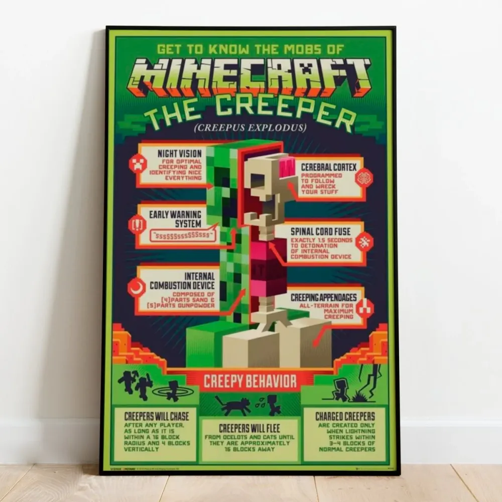 Minecraft Plakat Creepy Behaviour