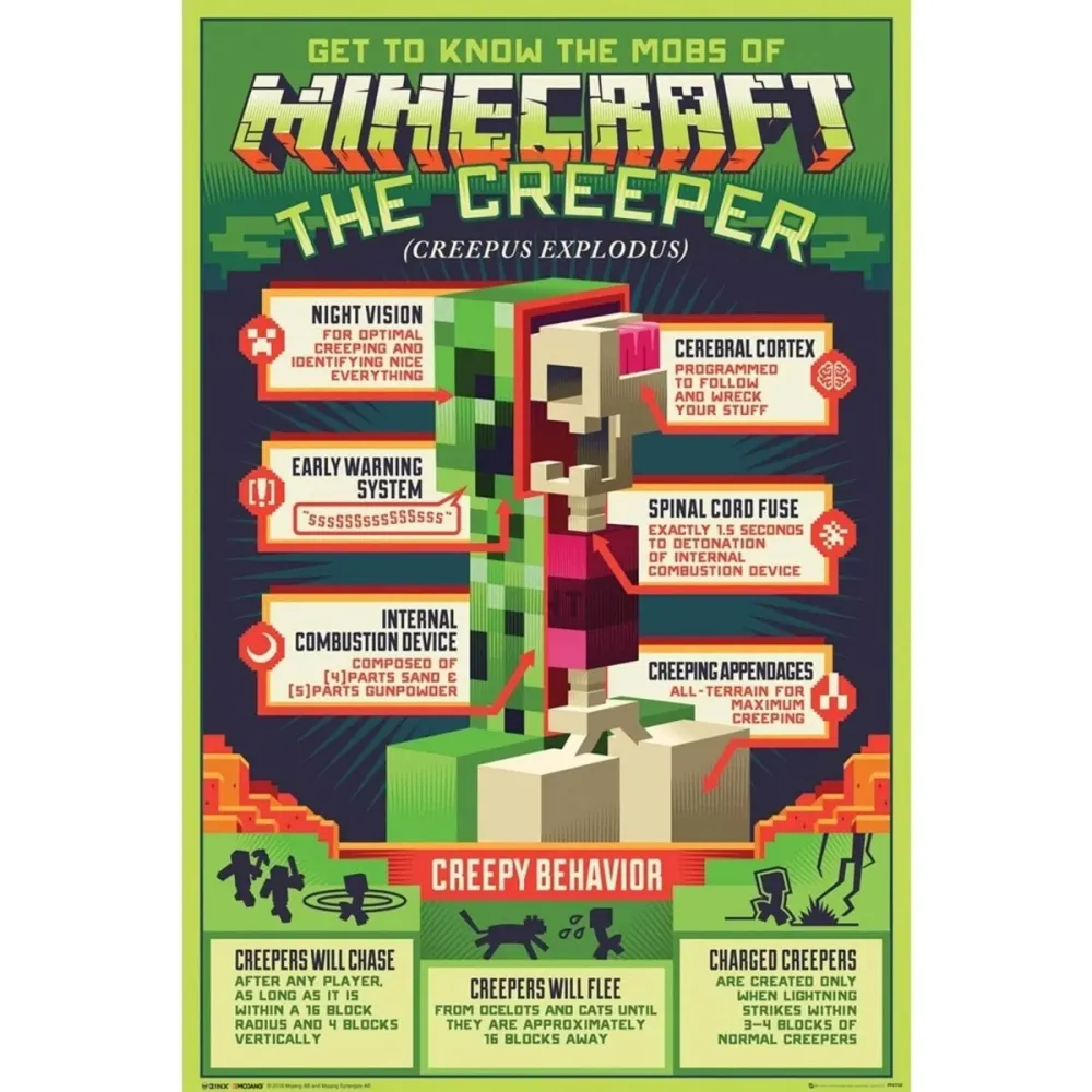 Minecraft Plakat Creepy Behaviour