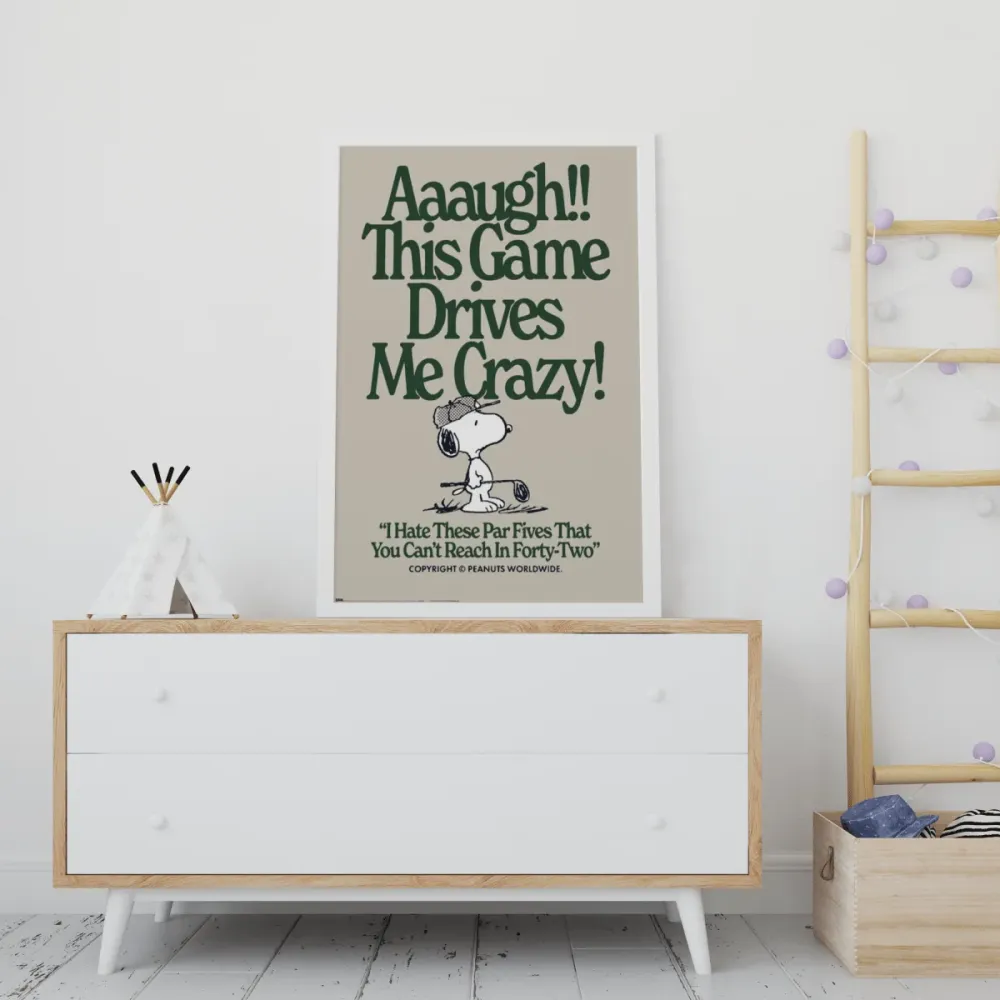 Snoopy Plakat Drives Me Crazy