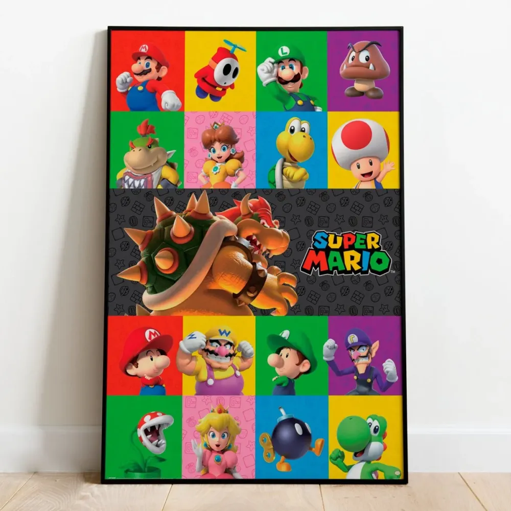 Super Mario Plakat Characters