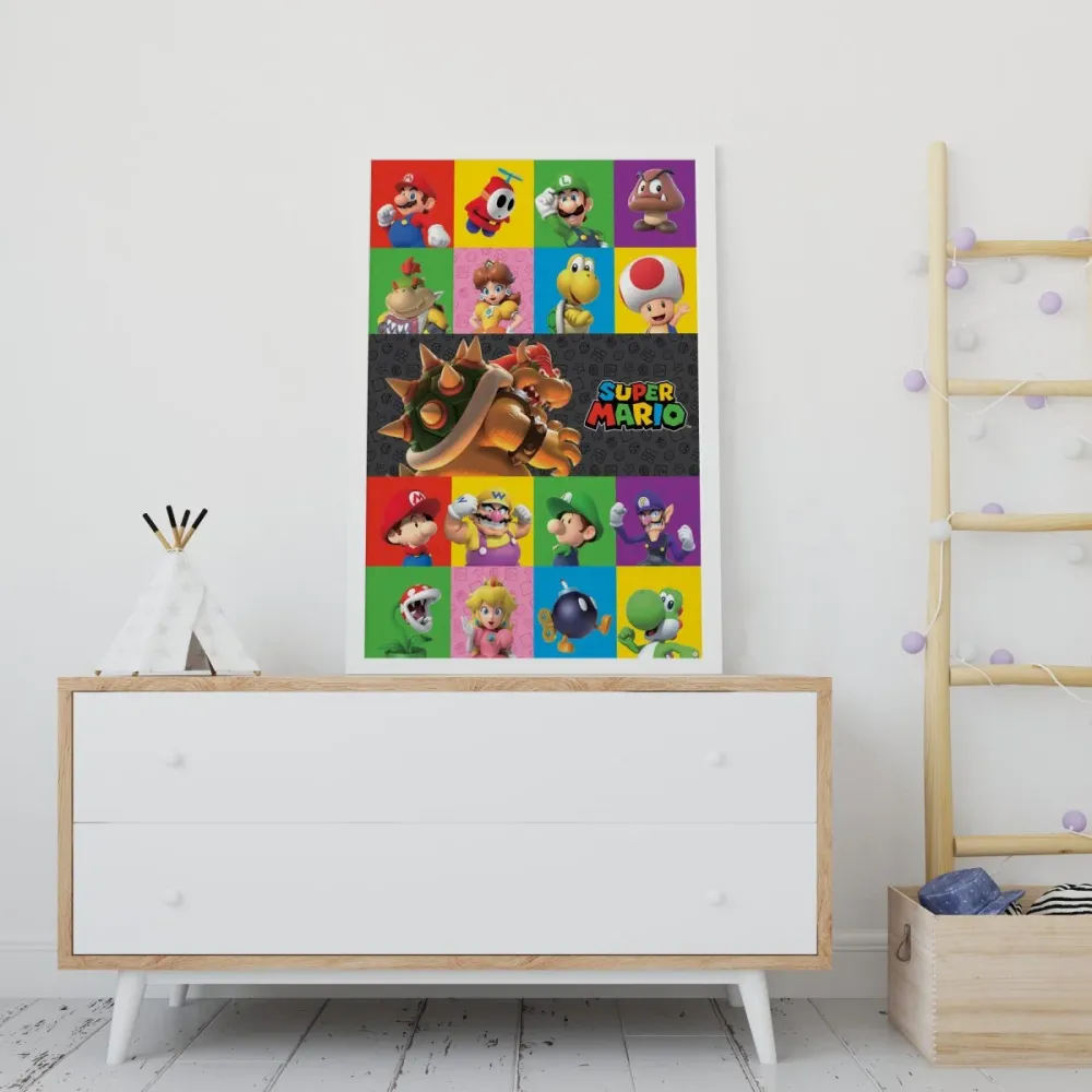 Super Mario Plakat Characters