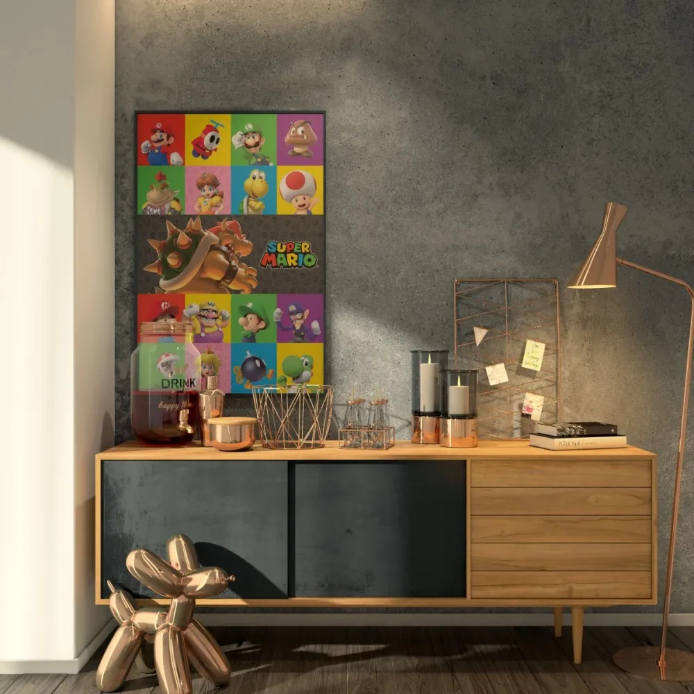 Super Mario Plakat Characters