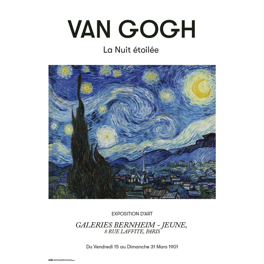 Van Gogh Stjernenatt Plakat